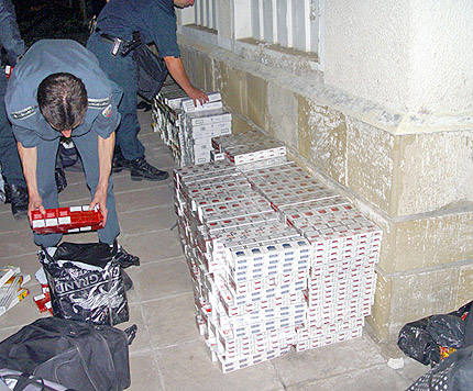 Над 1000 кутии цигари конфискуваха граничари
