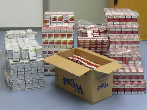 Конфискуваха над 13 000 кутии контрабандни цигари