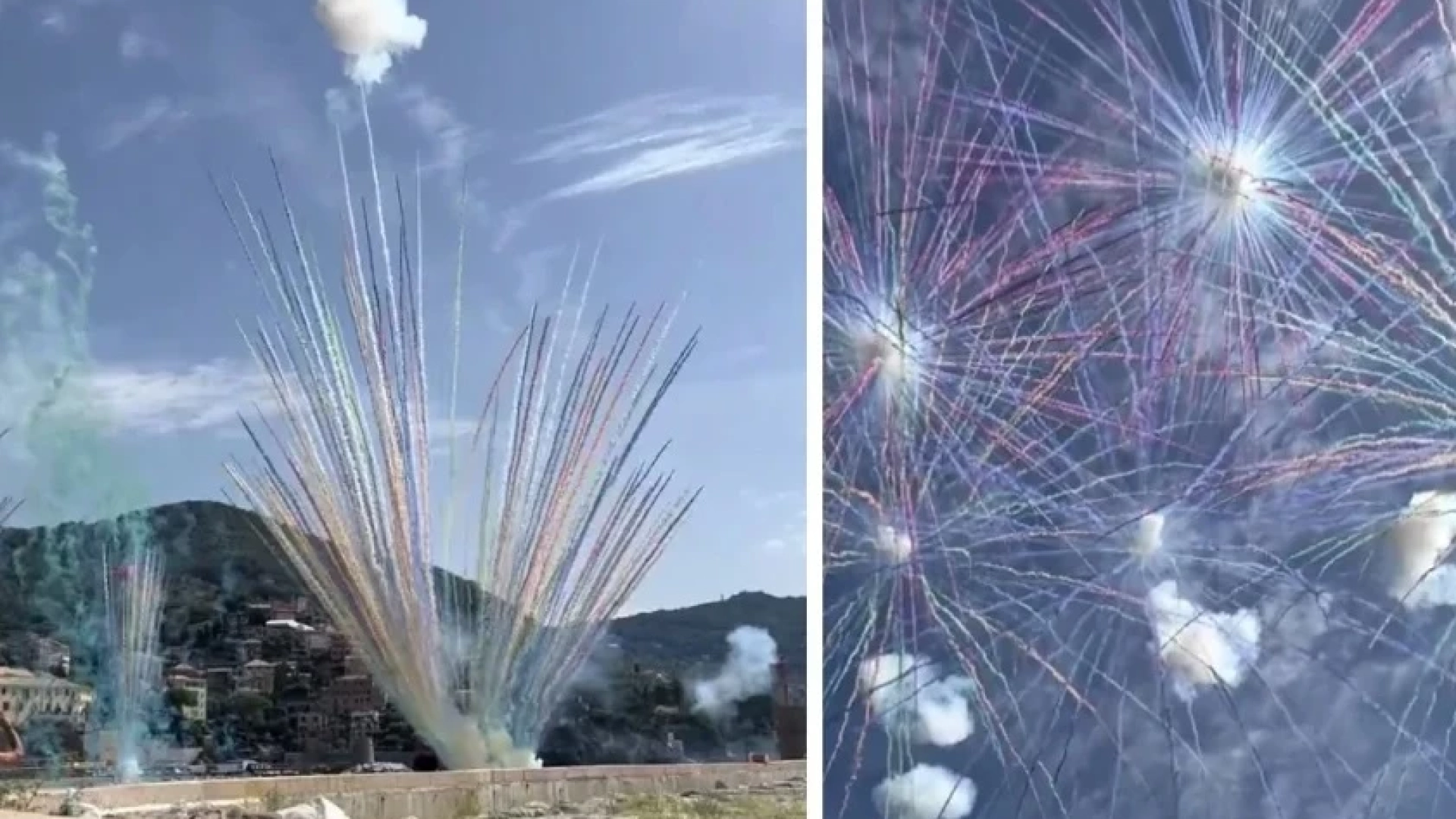 Зрелищни дневни фойерверки впечатлиха мрежата ВИДЕО