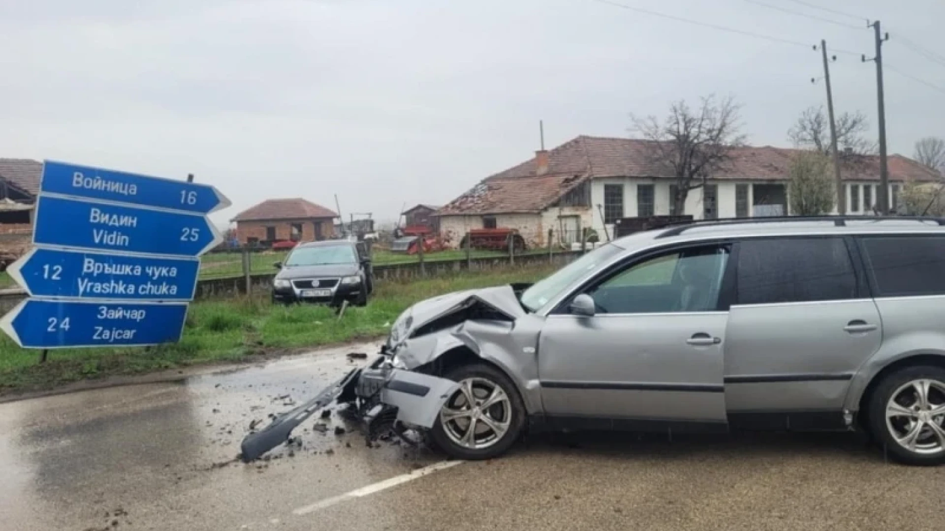Тежка катастрофа във Видинско, пътят за Сърбия е затворен СНИМКИ