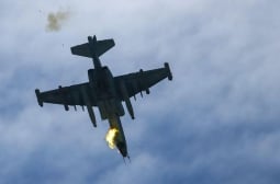 ВСУ свалиха е руски Су-25 в степите на Донбас
