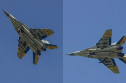  СНИМКА на украински МиГ-29 с пет US бомби SDB наведнъж 