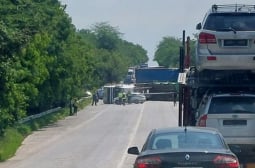 Неописуем ужас на пътя край Плевен, шофьорите са в паника СНИМКИ