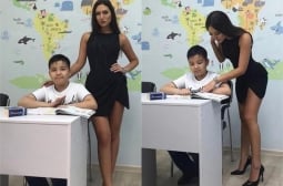 СНИМКИ с ултра секси учителка от Казахстан обиколиха света 