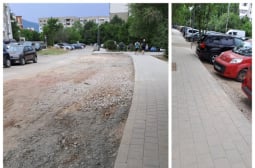 Този чисто нов тротоар в София взриви мрежата - какво не е наред?