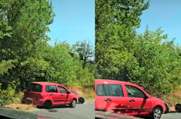 Кола се разпадна на път в Родопите СНИМКИ 