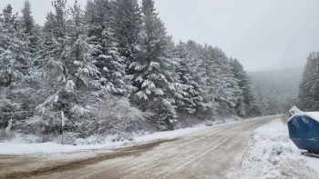 Снегът настъпва: Сипе се на парцали на още едно място в България СНИМКИ