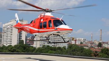 Инфарктна ситуация с първия медицински хеликоптер у нас СНИМКИ