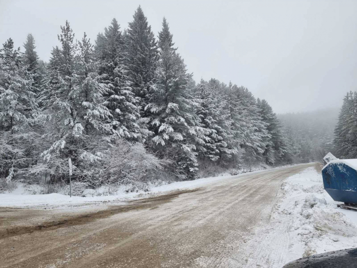 Снегът настъпва: Сипе се на парцали на още едно място в България СНИМКИ