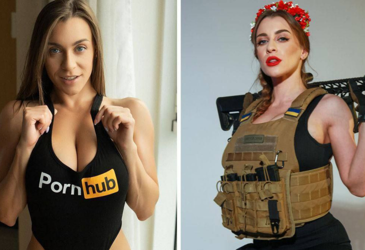 Благотворителен с*кс: Украинска порно звезда се притече на помощ на осакатени войници ВИДЕО