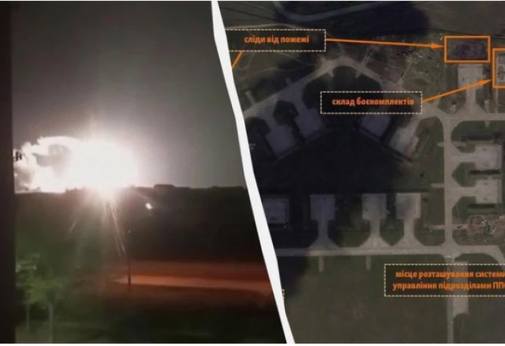 Сателитни снимки показват щетите от удара на ВСУ по военното летище в Джанкой