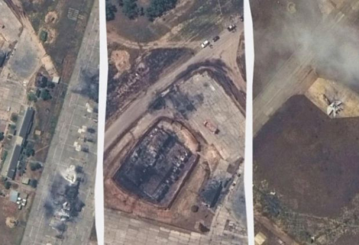 Сателитни СНИМКИ показват опустошението в базата "Белбек" в Крим