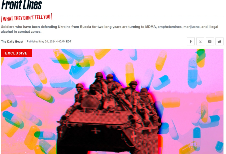Daily Beast с шокираща новина за украинските войници, алкохол и дрога