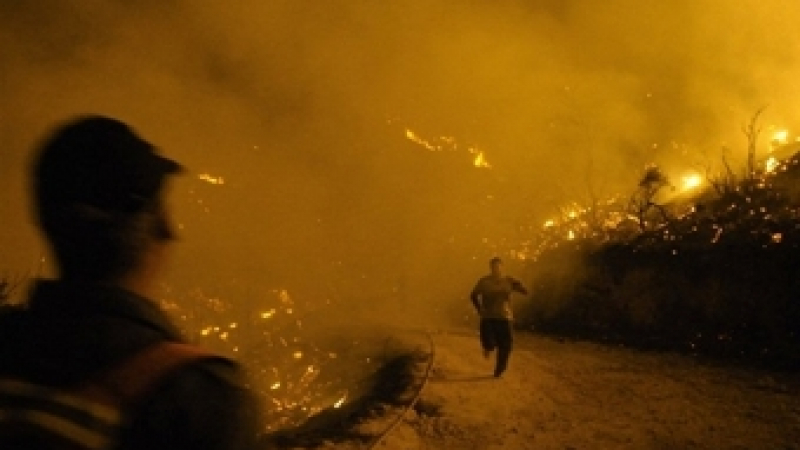 При горски пожар в Израел изгорели 40 затворнически надзиратели