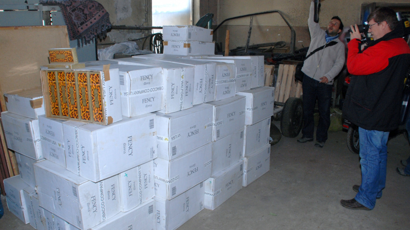 Контрабандни цигари за милион и половина откриха в складове в Димитровград и Хасково