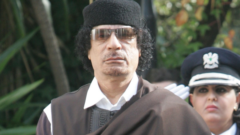 Кадафи се появи на митинг в негова прослава