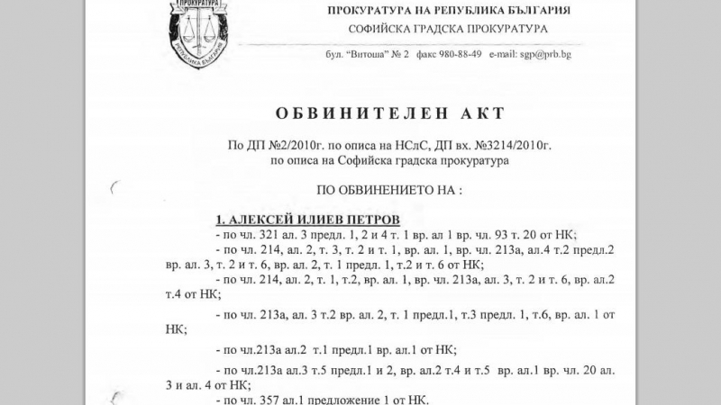 Вижте обвинителния акт срещу Алексей Петров