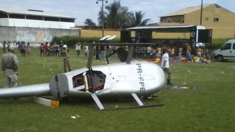 Бразилски Дядо Коледа катастрофира с вертолет