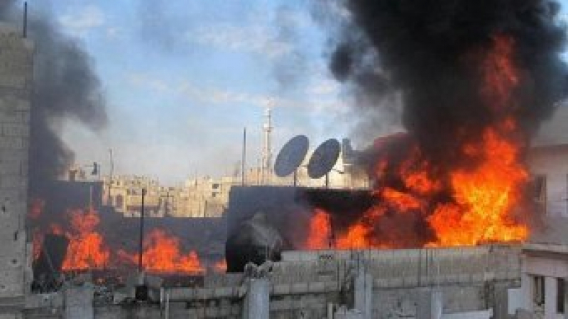 Пожар в Бургас, има пострадал 