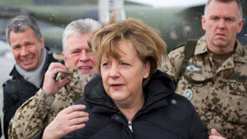 Ангела Меркел отиде при войниците си в Афганистан