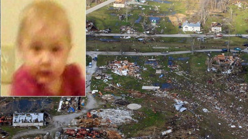 Торнадо влачи бебе 16 километра
