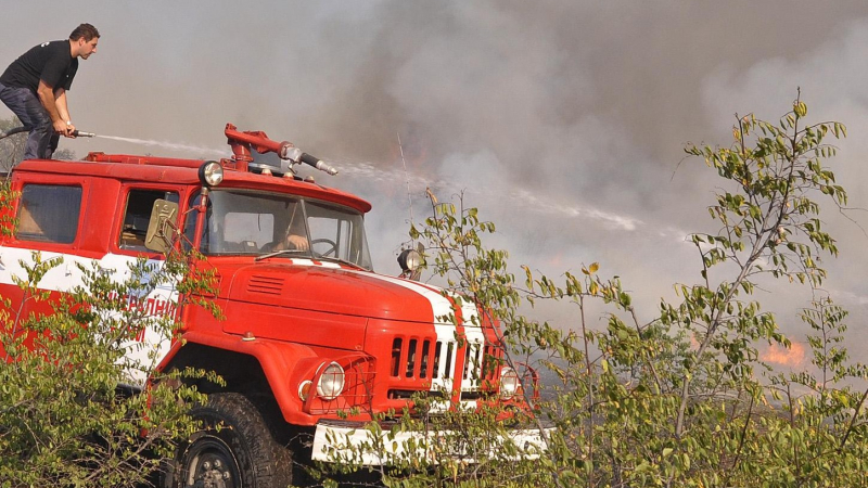 Пожар гори в Сливенския балкан 