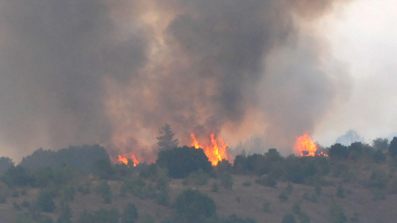 Пожарът до Дупница се разраства  