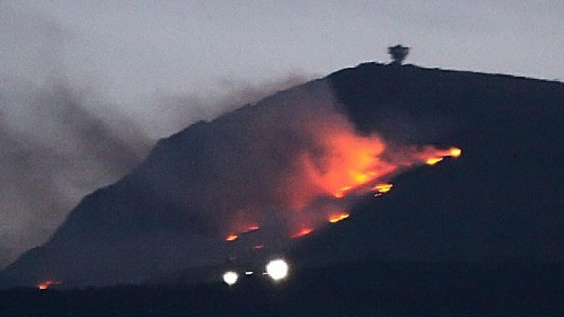 Пожарът на Витоша не застрашава населението на столицата 