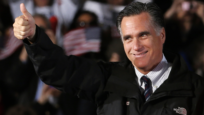 Мит Ромни гласува за себе си