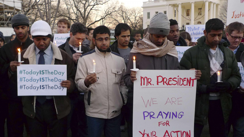 Демонстрация срещу оръжията пред Белия дом