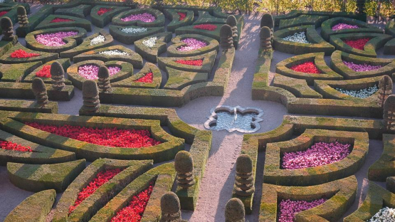 Градините на Шато де Виландри – съвършено великолепие