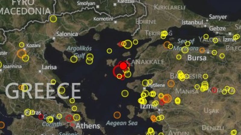 Два вторични труса над 3 по Рихтер в Егейско море  