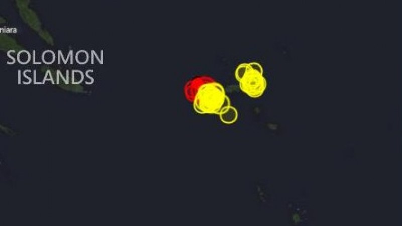 Земетресение с магнитуд 8 удари до Соломоновите острови