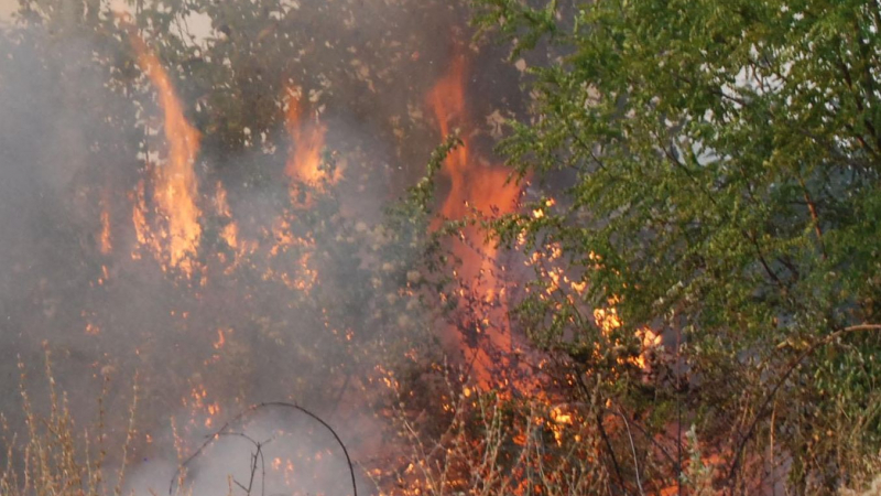 Частично е локализиран пожарът в Стара Загора