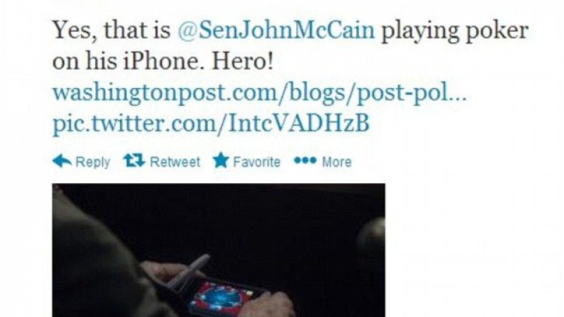 Скандал! Джон Маккейн цъка покер, докато се решаваше съдбата на Сирия 