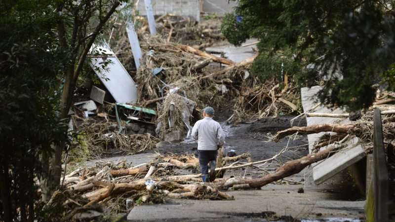 Тайфунът в Япония уби 17 души и блокира Токио (СНИМКИ/ВИДЕО)