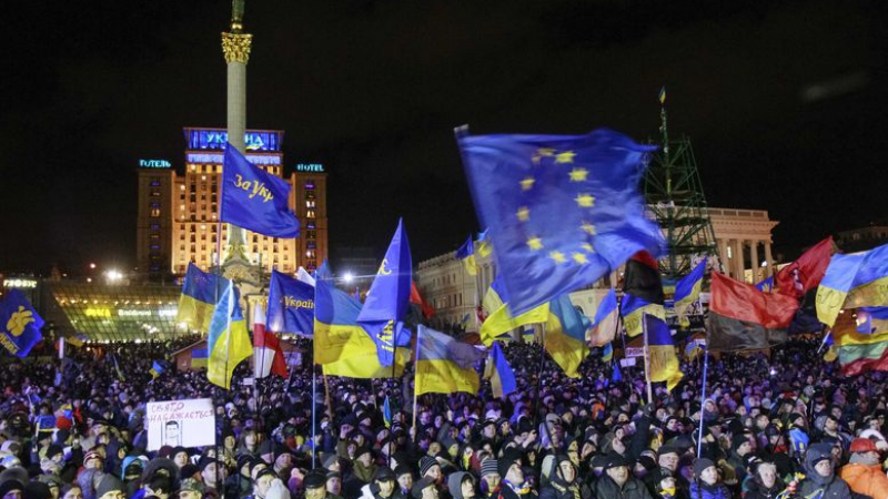 Партията на Янукович: Брюксел и Вашингтон стоят зад безредиците в Киев
