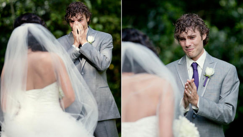 Как плачат младоженците (ТРОГАТЕЛНИ СНИМКИ)