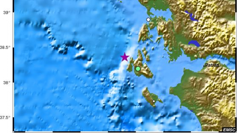 Ново силно земетресение люшна Гърция