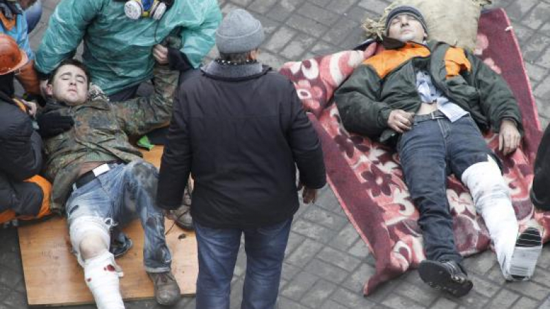 Над 60 протестиращи са убити днес в Киев