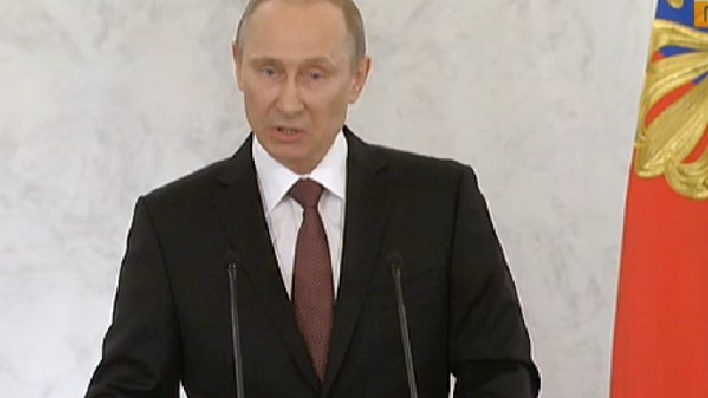 Владимир Путин: Неправдата от 1991 година сега се поправи (НА ЖИВО) 