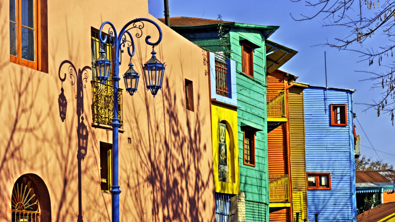 Цветният квартал Ла Бока в Буенос Айрес 