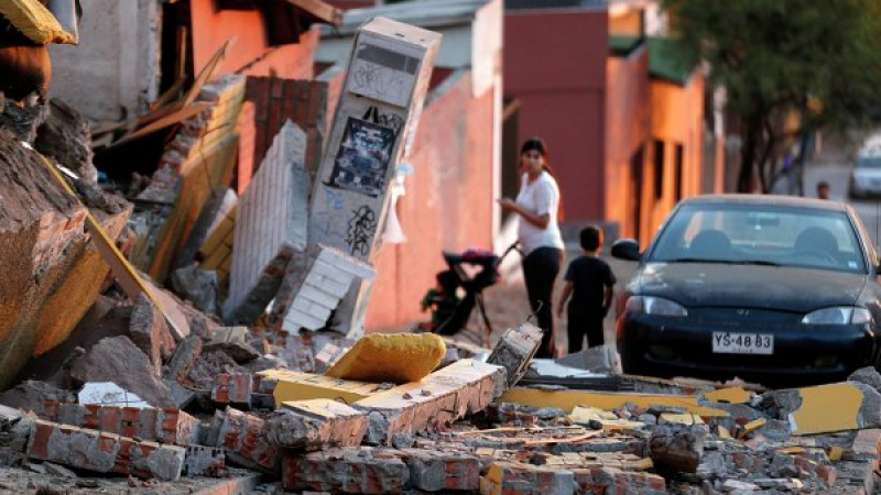 Земетресението в Чили разрушило 2500 домове