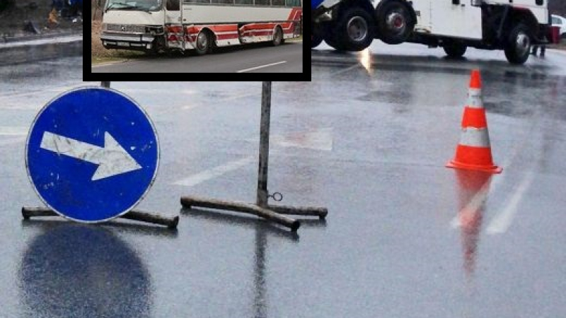 Зверска катастрофа на пътя София - Бургас, герой спасява автобус 350 м без спирачки!