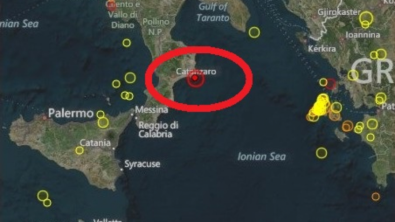 Силно земетресение в Южна Италия!