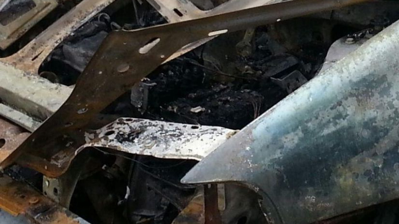 Пожар от газова бутилка унищожи &quot;Опел&quot; във Варна