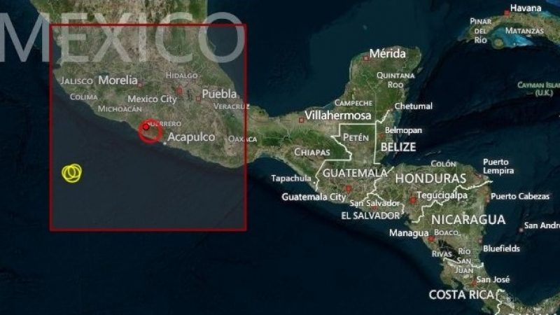 Зверско земетресение до Акапулко