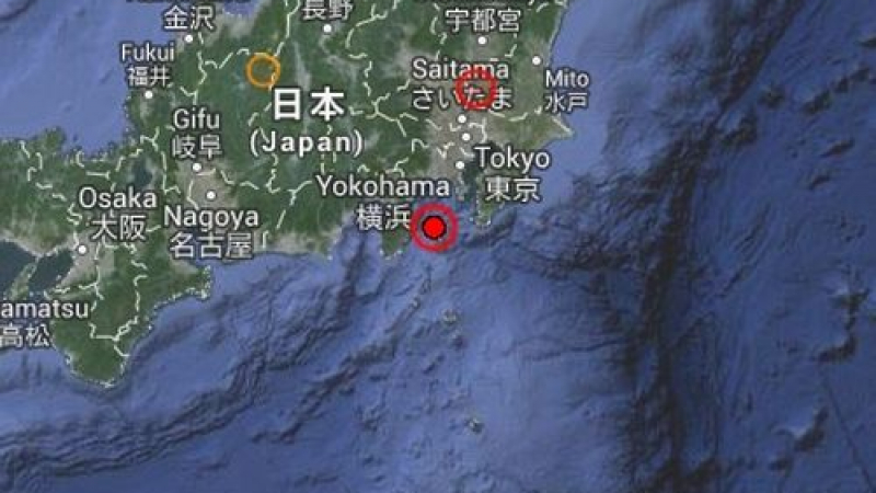 Земетресение с магнитуд 6,2 по Рихтер разлюля Централна Япония 