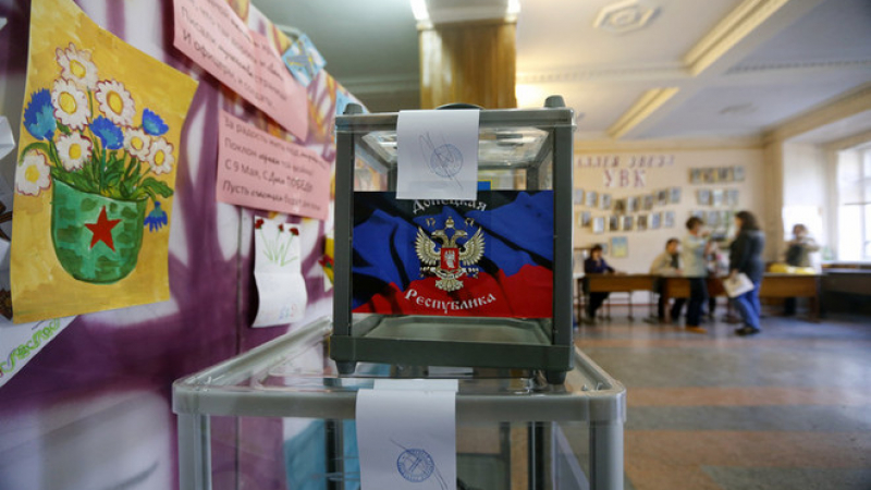Първи провокации на референдума в Луганск 