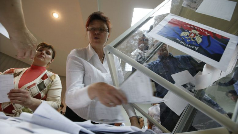 89% от жителите на Донецка област гласуваха за независимост